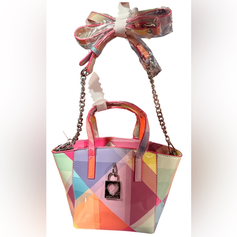 Pastel Rainbow Geometric Betsey Johnson Purse